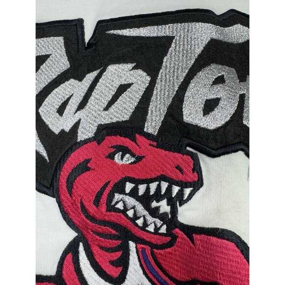 Vintage Y2K Mitchell And Ness NBA x Toronto Raptors Stitched Dino Logo Rare Art - Picture 5 of 16